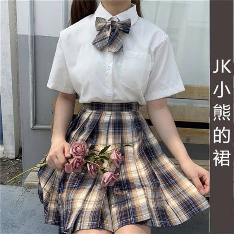 Children'S Jk Uniform Suit 12-Year-Old Cute Girl White Skirt Top Navy Style Sailor Suit Short-Sleeved Summer - Image 4